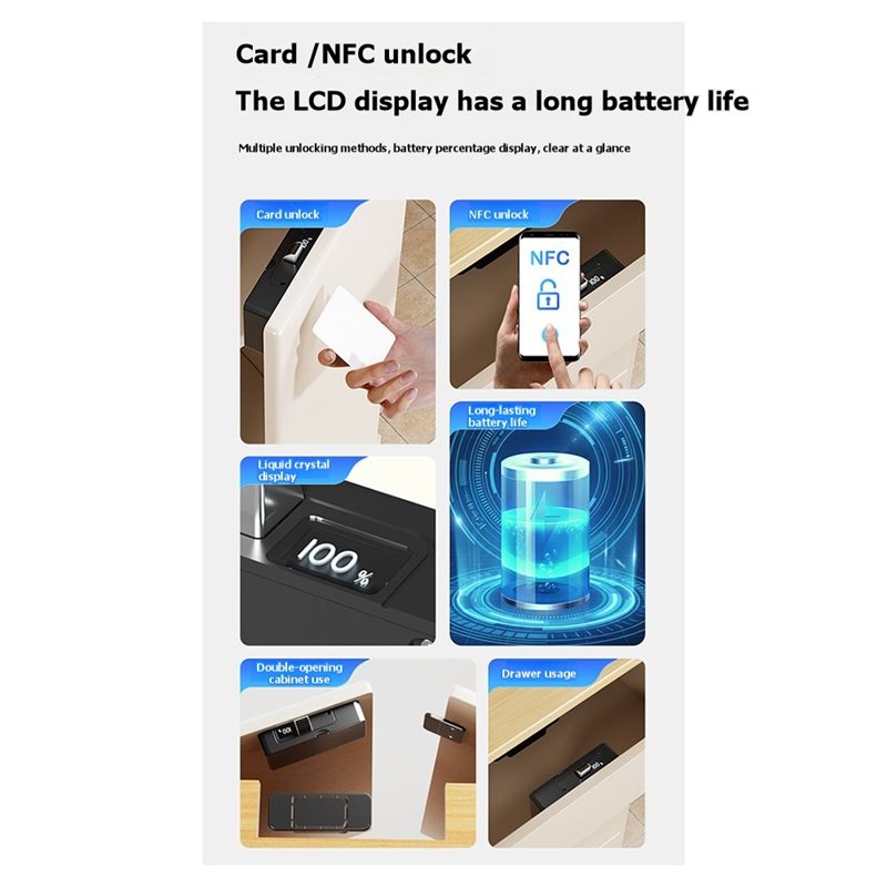 スマートドロワー電子ドアロック NFC技術搭載-隠しDIY木 - Diy Electronics Cabinet のレビューと価格